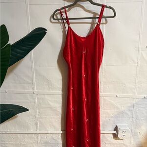 Elegant Red Women's Dress